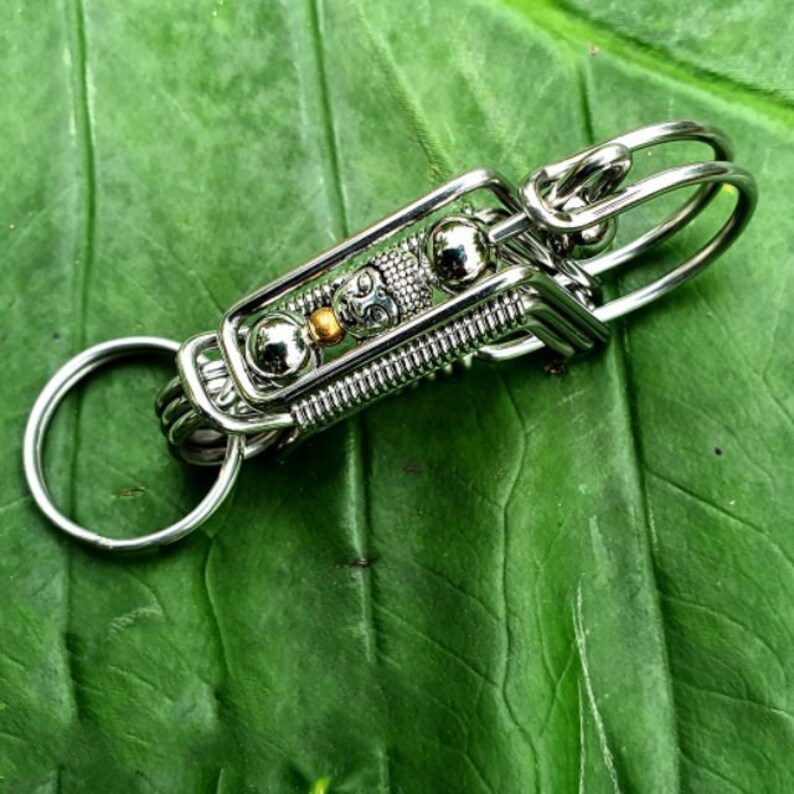 Ctoom keychain wire keychain for men handmade wire wrapped Etsy