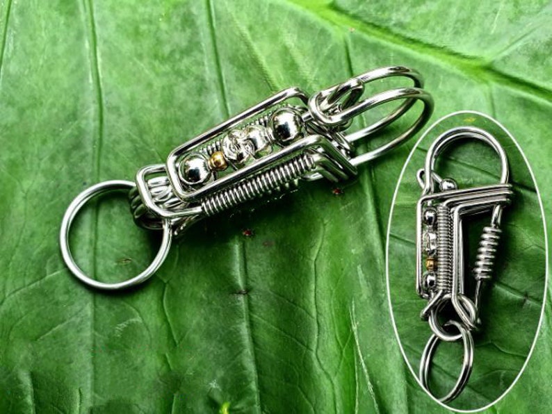 handmade keychain,ctoom key chain for men,handmade wire wrapped keychain,Personalized custom keychains with 10 different styles to your like