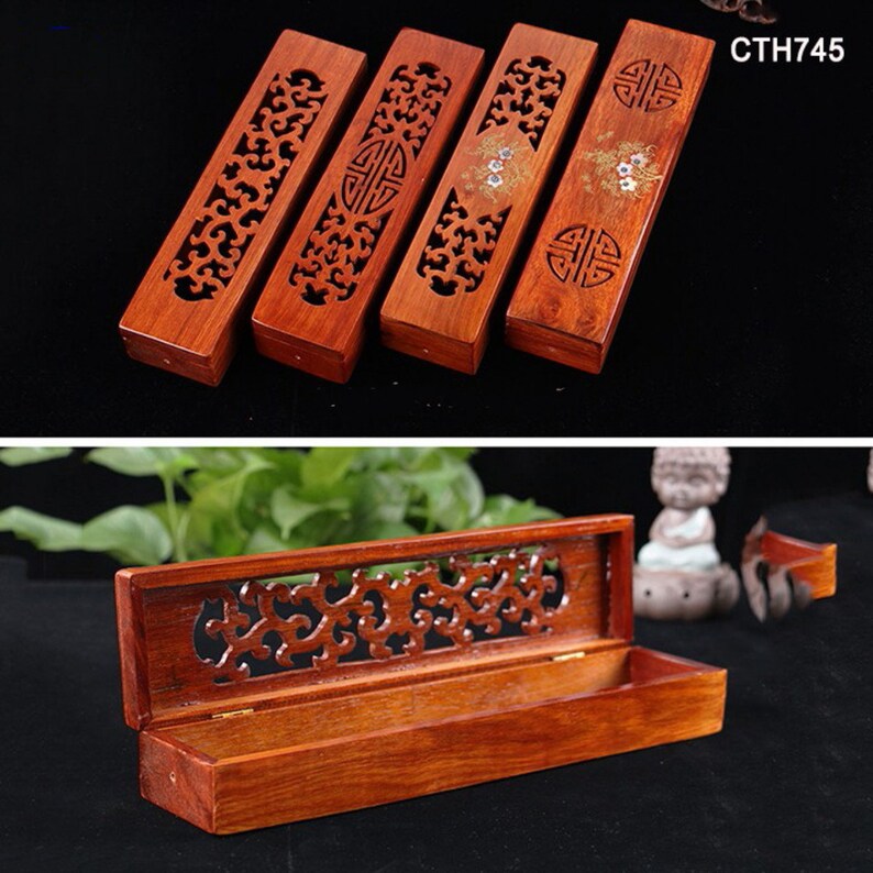 Personalized chopsticks box Handmade Wood chopstick box rest Etsy