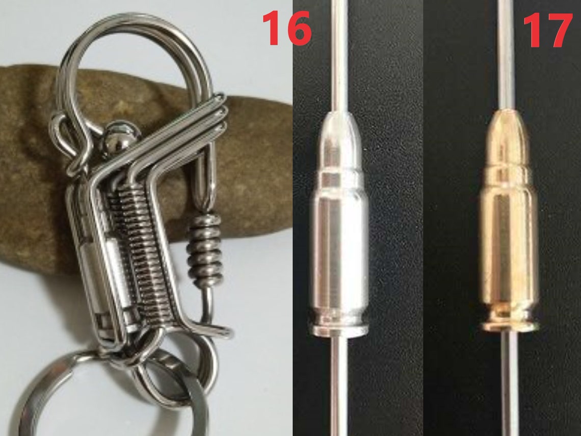 Wire keychain ctoom key chain for menhandmade wire wrapped Etsy