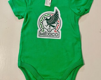 Mexico baby bodysuit jersey