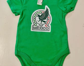 Mexico baby bodysuit jersey