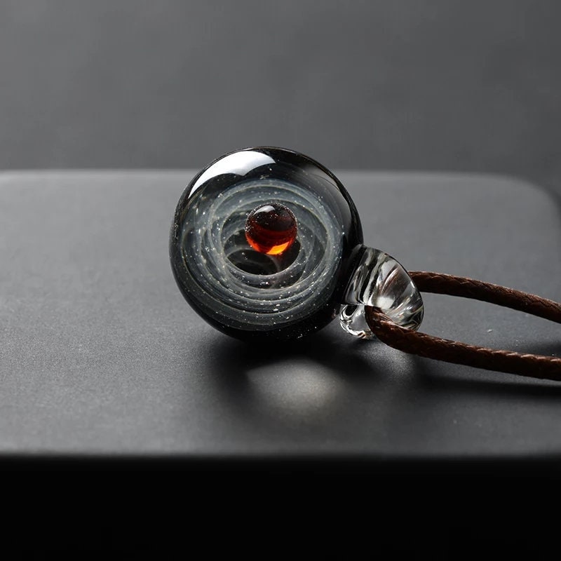 Tiny universe crystal necklace clearance