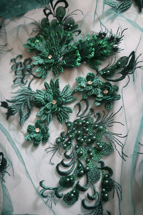 beaded lace applique