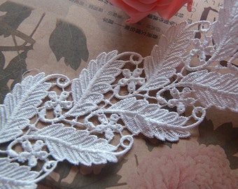 5/10Yards 6.6CM New Single Side Hot Stamping Silver Lace Ribbon Sewing Wedding 