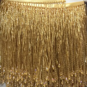 1 Yard Strass-Fransen-Besatz – Kristall-Ketten-Applikation Für DIY, Nähen, Kleidung & Deko