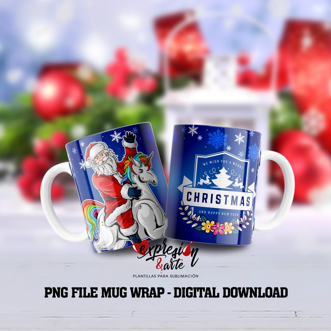 Frohe Weihnachten-Tassen-Vorlage Weihnachts-Tassen-Design - Etsy.de