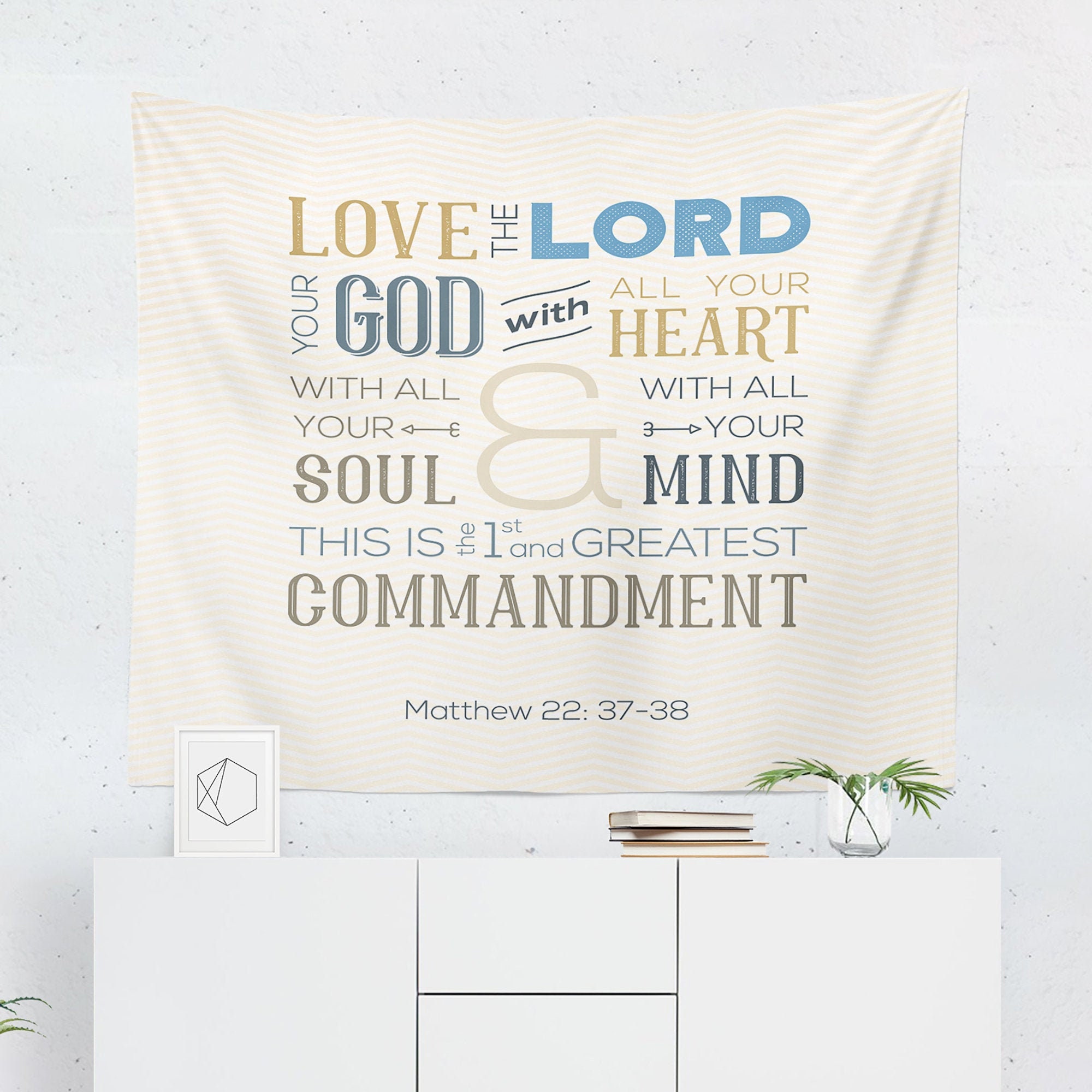 Bible Verse Wall Art Religious Tapestry Scripture Tapestry Etsy