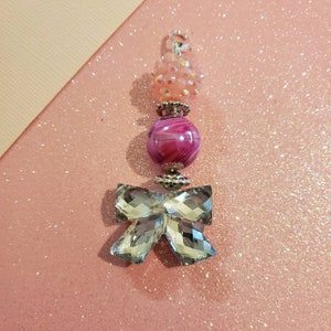 Cute Pink Bow Charm