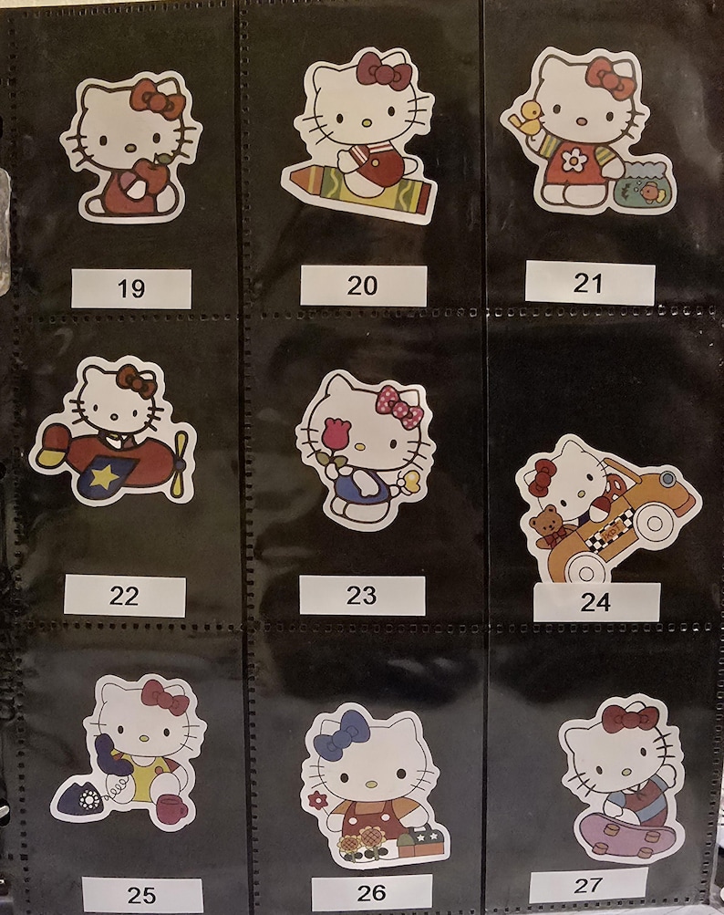 Timer Hello Kitty Sticker Hello Kitty Stickers: Choose Your Design - Etsy