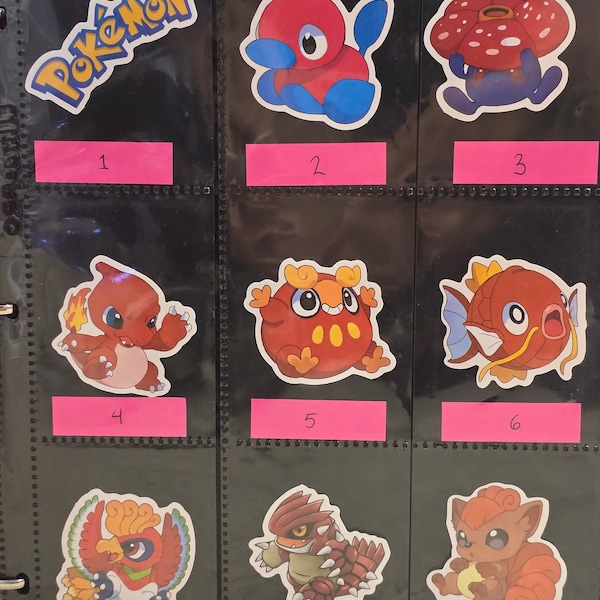 Pokémon Stickers (You Choose) | Free Shipping