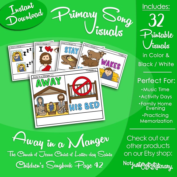 Away in a Manger - Etsy