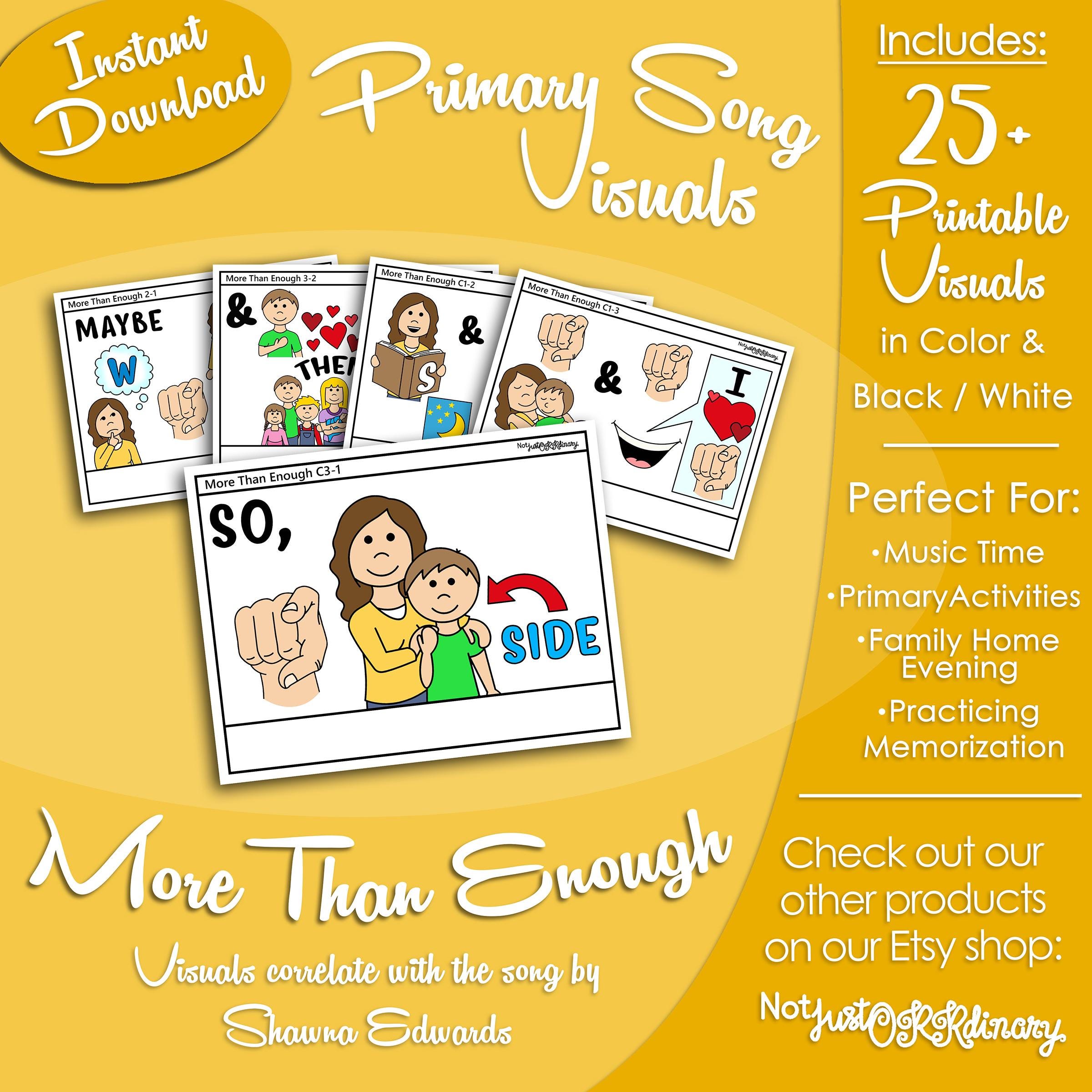More Than Enough Song Visuals, Shawna Edwards, LDS Primary Singing