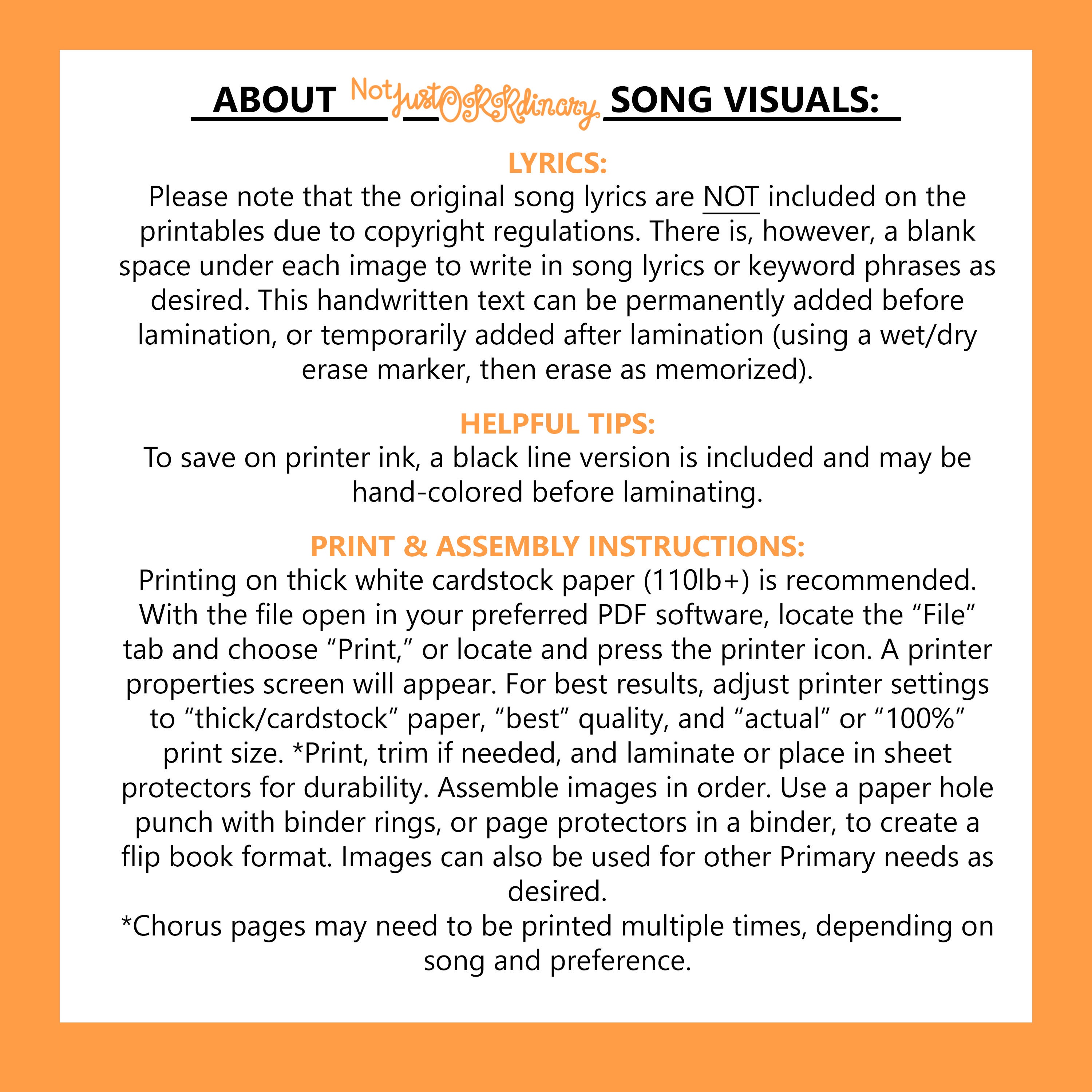 Hinges Song Latterday Saint LDS Primary Singing Time Etsy