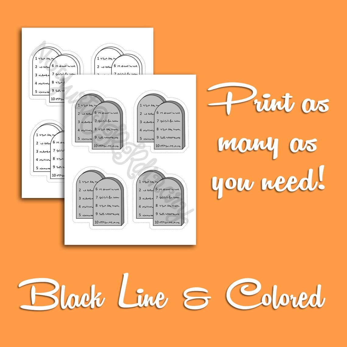 Keep the Commandments Song Cutouts for NURSERY, Latter-day Saint LDS ...