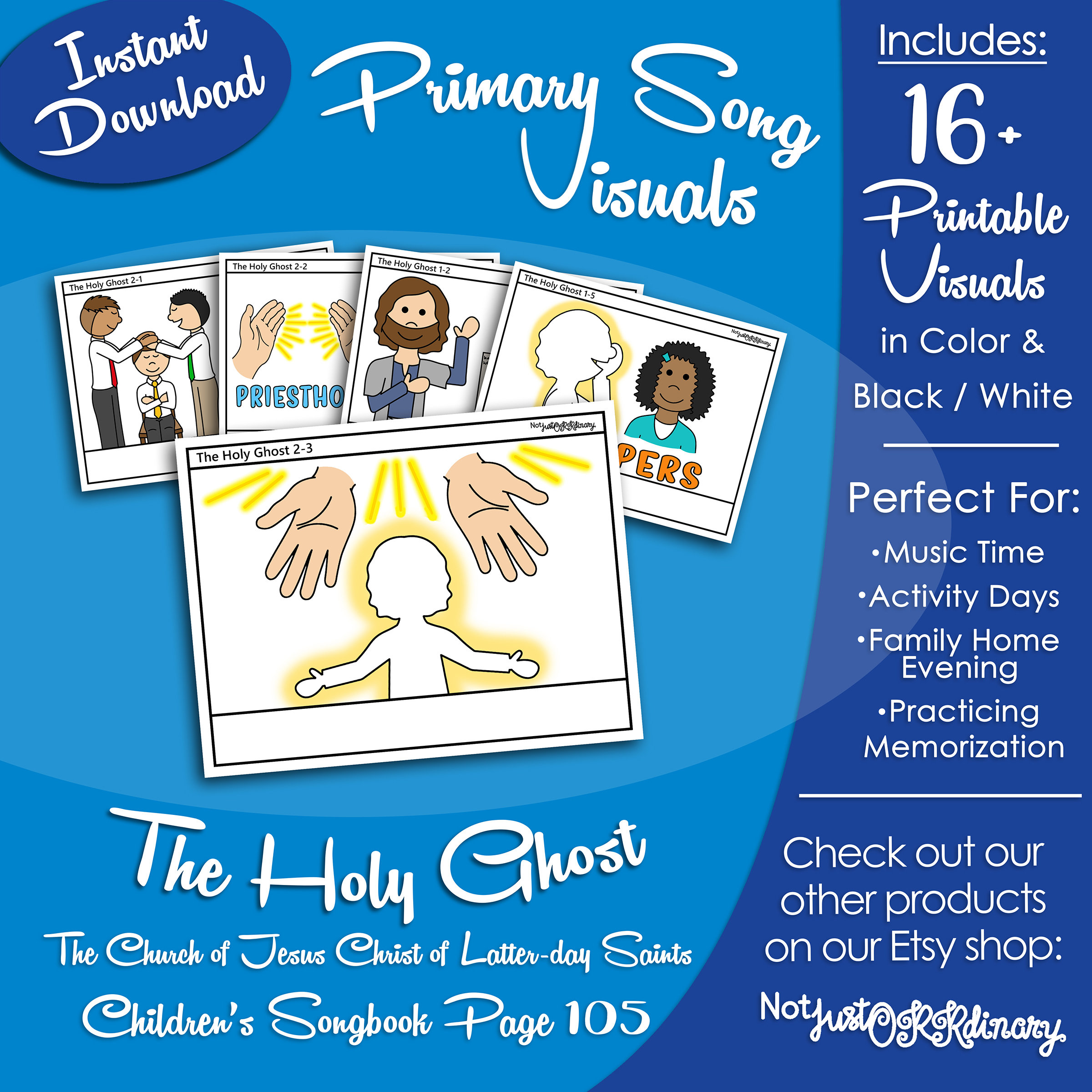 The Power Of The Holy Ghost Song The Holy Ghost Song Visuals, Latter-day Saint LDS Primary Singing Time