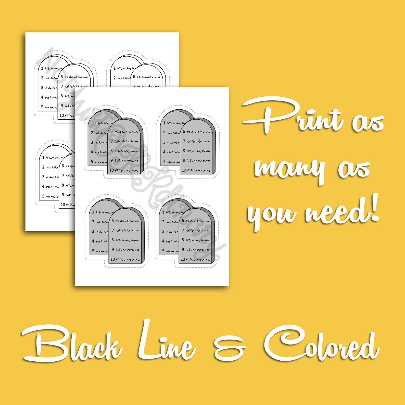 Keep the Commandments Song Cutouts for NURSERY, Latter-day Saint LDS ...