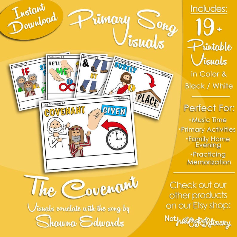 The Covenant Song Visuals, Shawna Edwards, LDS Primary Singing Time ...