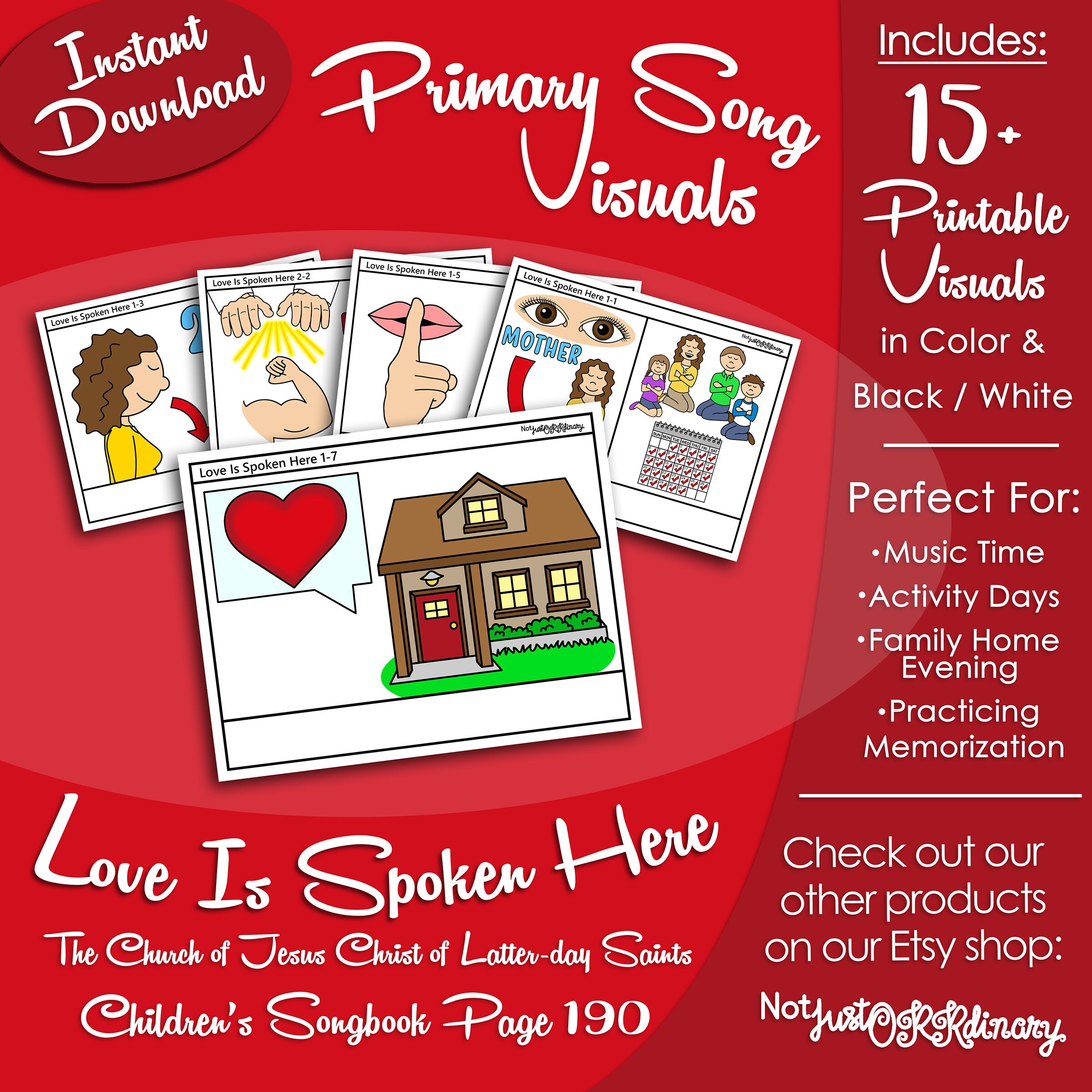 Love is Spoken Here Song Visuals, Latter-day Saint LDS Primary Singing ...