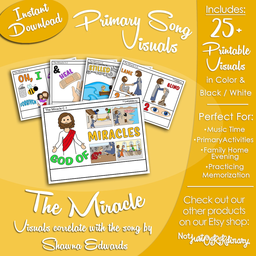 The Miracle Song Visuals, Shawna Edwards, Latterday Saint LDS Primary
