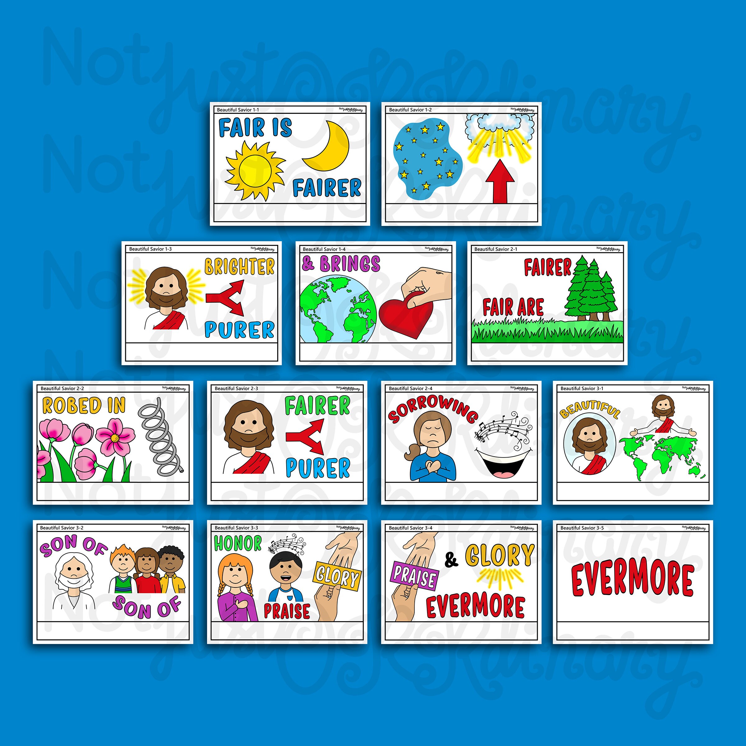 Beautiful Savior Song Visuals, Latter-day Saint LDS Primary Singing ...