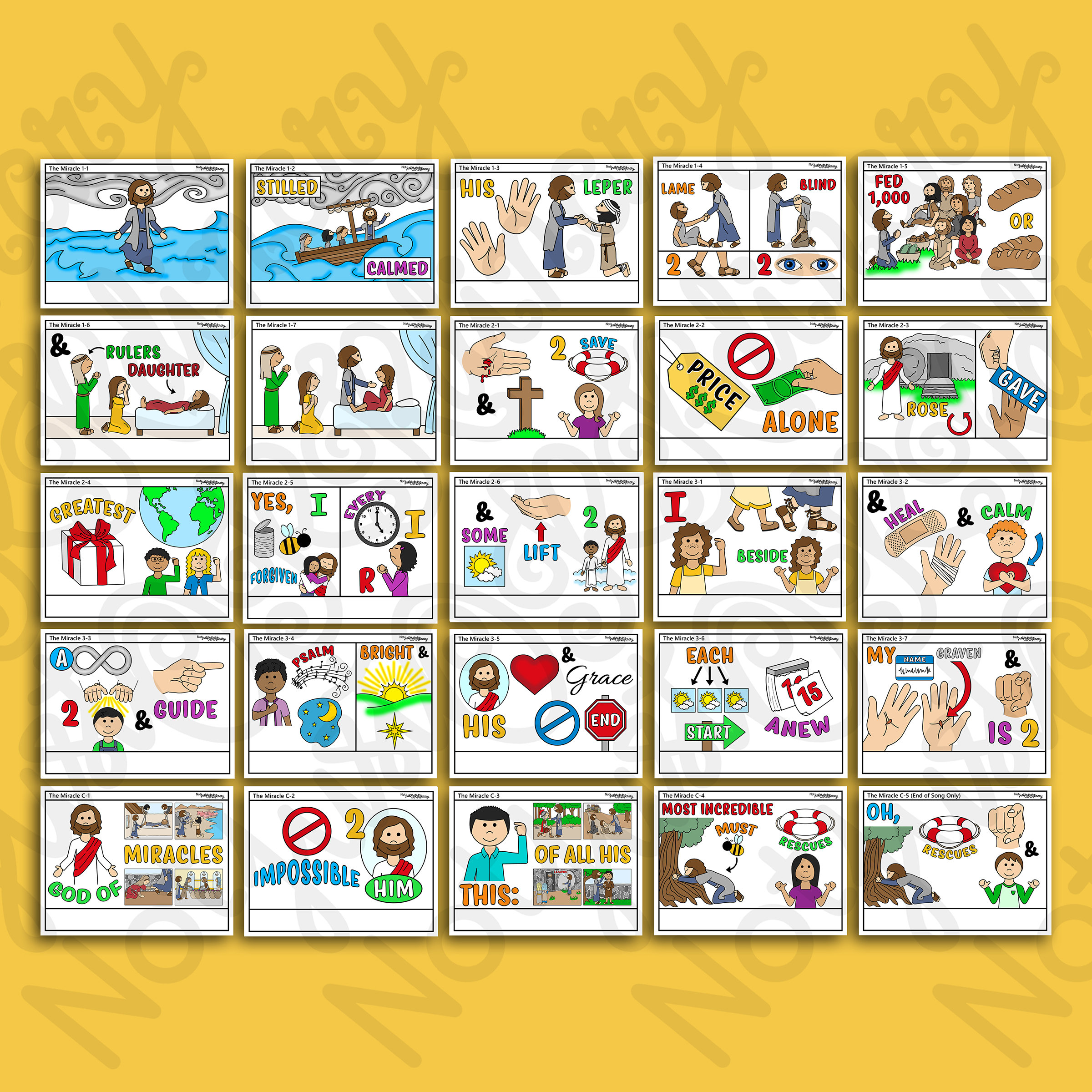 The Miracle Song Visuals, Shawna Edwards, Latter-day Saint LDS Primary Singing Time, Printable ...
