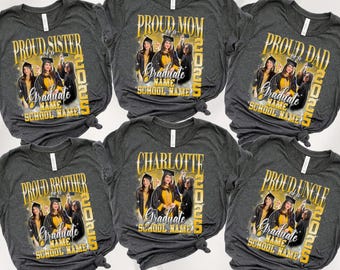 Custom Family Graduation Shirt: Proud Graduate 2025 Matching Tee