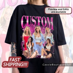 Custom Photo - Vintage Graphic 90s T-shirt, Custom Bootleg Rap Tee, CUSTOM Your Own Bootleg Idea Here, Birthday Bootleg Gifts Girlfriend