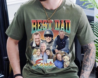 Custom Dad Photo Shirt: 90s Retro Graphic Bootleg Tee