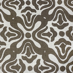 Tulip in brown by Galbraith and Paul (made to order pillow)