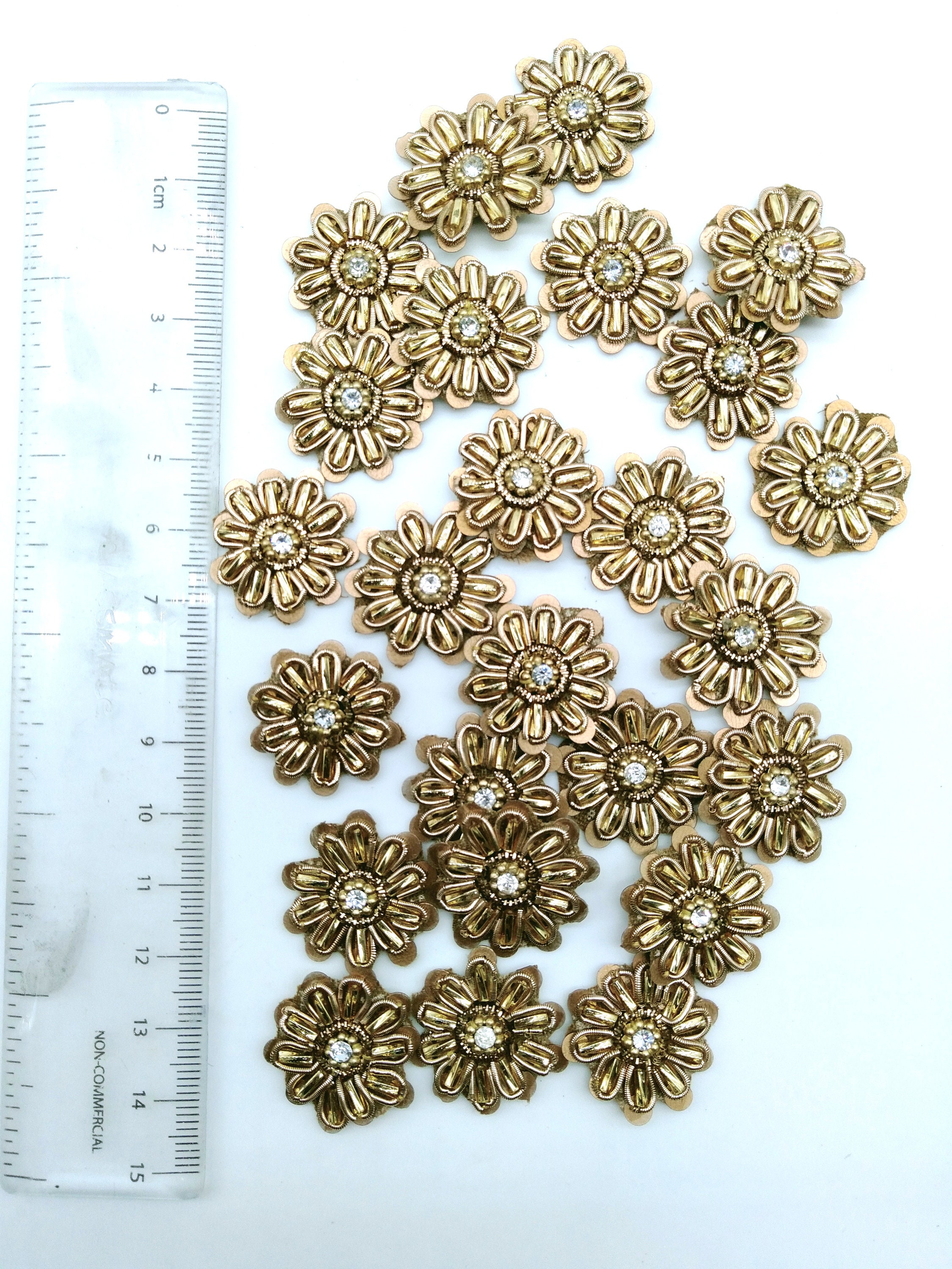 Small Beautiful Antique Applique Patch Beaded Applique Accessories