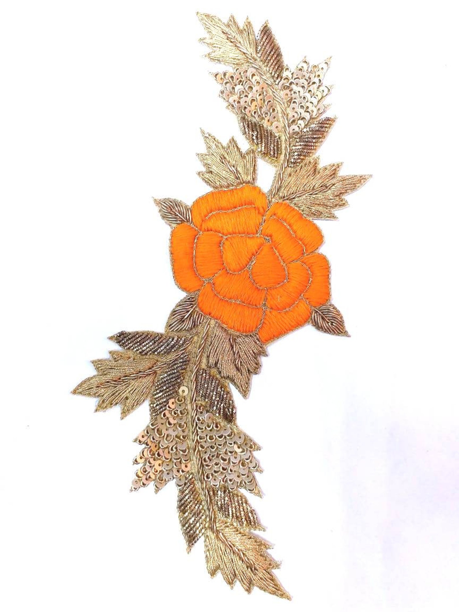 Set of 5 Piece Indian Handmade Flower Design With Applique Work Sequins