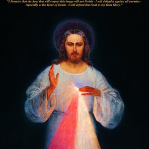Divine Mercy Downloadable Image "Jesus I Trust in You" with Divine Mercy Promise