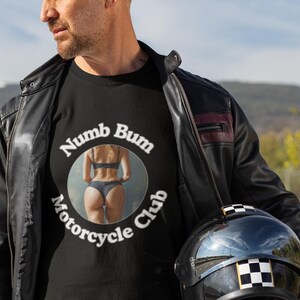 Numb Bum Motorcycle Club T-Shirt – Funny Biker & Long Ride Enthusiast Tee