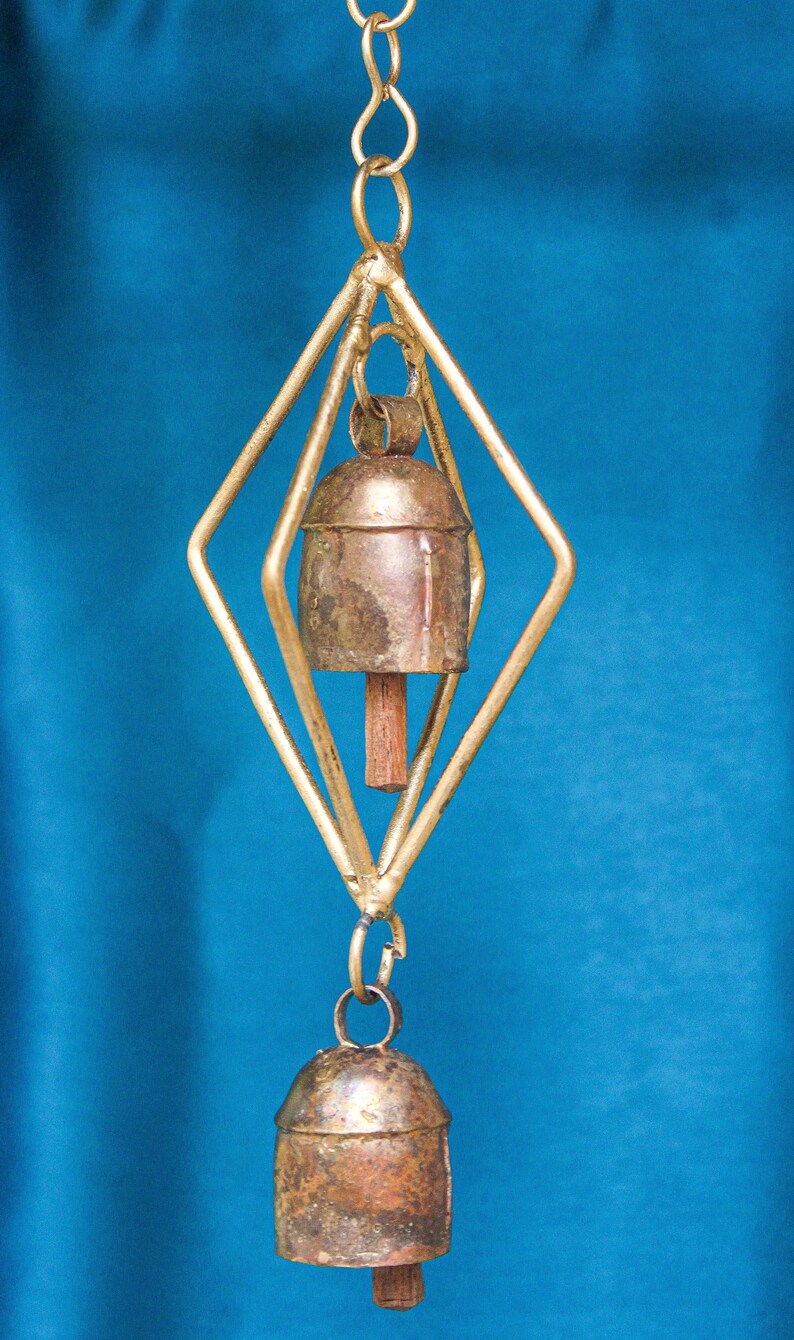 Handmade Copper Bells Windchimes The Double Tinker Bells / Etsy