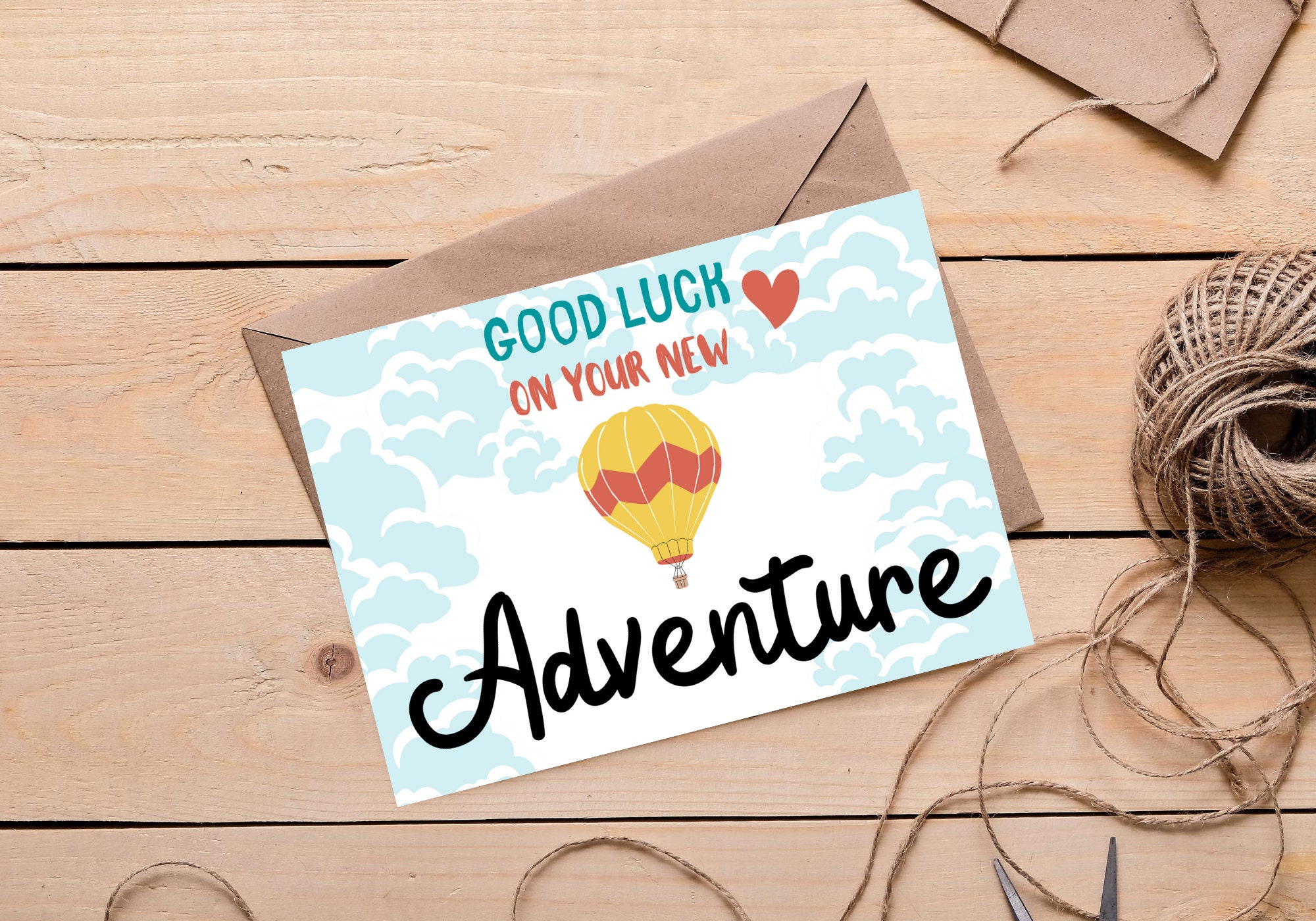 Good luck on your new adventure Farewell Card Goodbye Card | Etsy