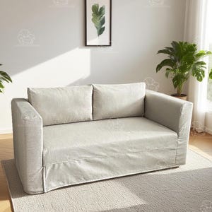 SKONABACK 2-Seat Sofa Bed Replacement Cover/400+ fabric options/Sofa reupholstering/Slipcover covers