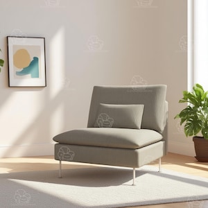 Replacement Cover For SÖDERHAMN 1 seat without armrest/SÖDERHAMN Sofa covers/Soderhamn couch cover/Sofa covers/couch covers/couch covers