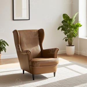 Replacement Cover For STRANDMON 1 seat/400+ fabric options/Sofa reupholstering/Slipcover covers