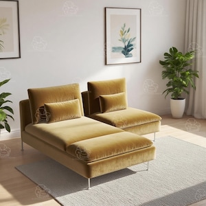 Replacement Cover For SÖDERHAMN 2 seats sofa with chaise (1 seat+1 Chaise)/SÖDERHAMN Sofa cover/Soderhamn couch cover/sofa cover/Sofa covers