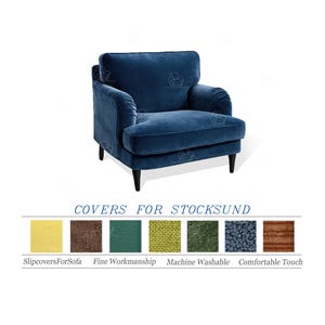 Replacement Cover For STOCKSUND 1 seat/400+ fabric options/Sofa reupholstering/Slipcover covers