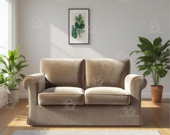 様々なパターンのIKEA Ektorp 2人掛けソファカバー、Ektorpスリップ