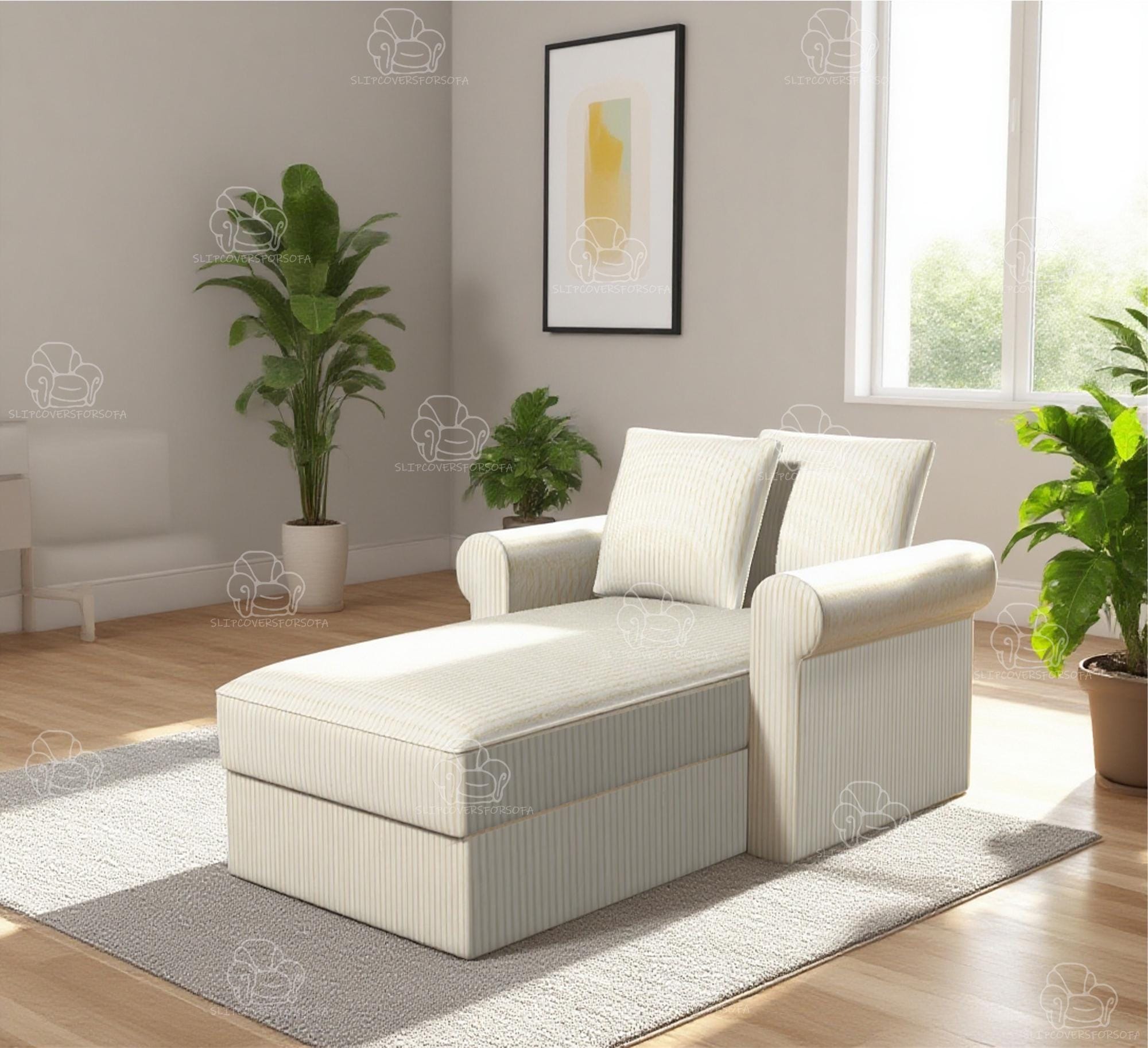 Chair Slipcovers Chaise Lounge Slipcover No Arms Chaise Lounge