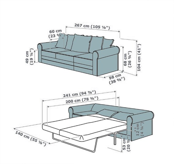 Replacement Cover for GRÖNLID Seats Bed/grÖnlid Sofa Cover