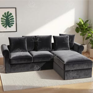 Replacement Cover For GRÖNLID 3 Seat with chaise(2 Seats +1 Chaise)/GRÖNLID Sofa cover/Gronlid couch cover/sofa cover/for gronlid Sofa cover