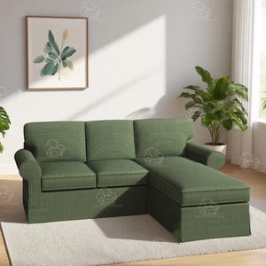 Replacement Cover For EKTORP 3 Seats With Chiase(2 Seats+1 Chiase)/EKTORP couch cover/ektorp sofa cover/Sofa covers/sofa cover/covers couch