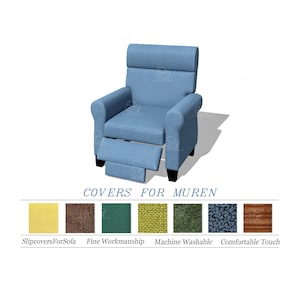 Replacement Cover For MUREN 1 seat/400+ fabric options/Custom Color/Sofa reupholstering/Slipcovers