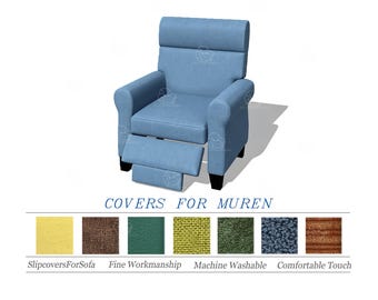 Replacement Cover For MUREN 1 seat/400+ fabric options/Custom Color/Sofa reupholstering/Slipcovers