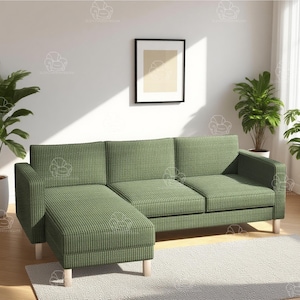 Replacement Cover For KARLSTAD 3 Seats with Chaise(2 seats +1 chaise)/KARLSTAD Sofa cover/sofa cover/couch cover/sofa covers/covers couch