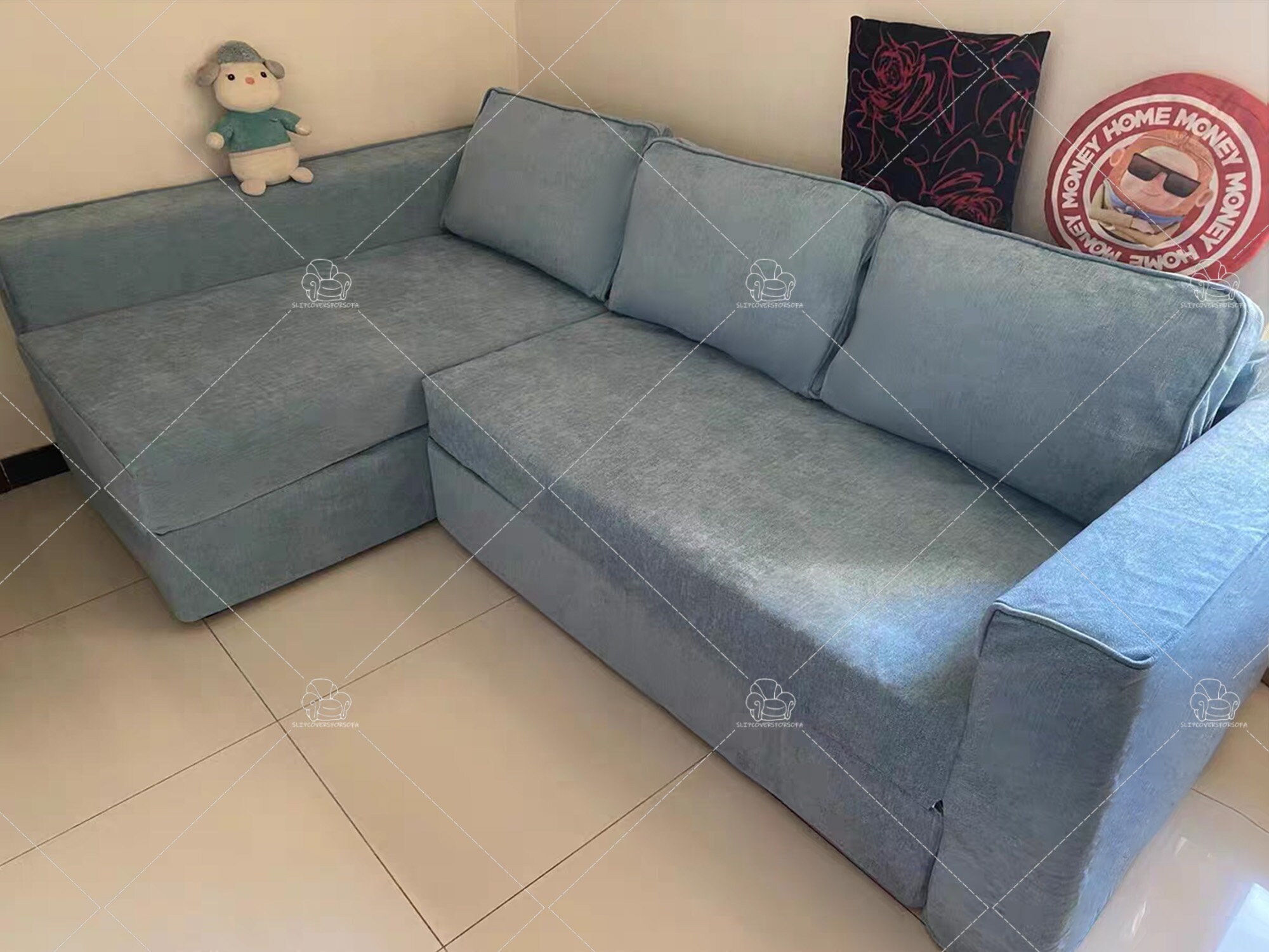 Buy Replacement Cover MANSTAD Seats Bed With Chaise(2 Seats+1